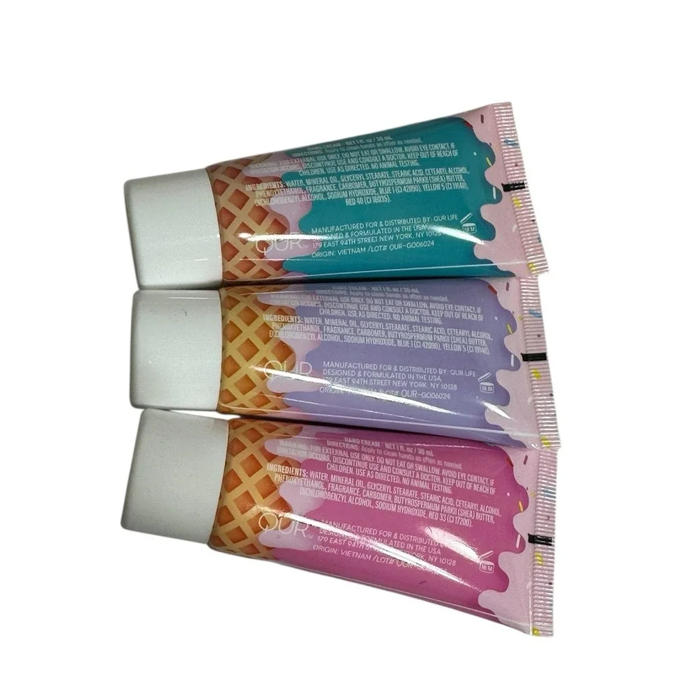 NEW sweet shop‎ travel size hand creams 1 oz MIXED SWEET TREATS SCENTS lot of 3